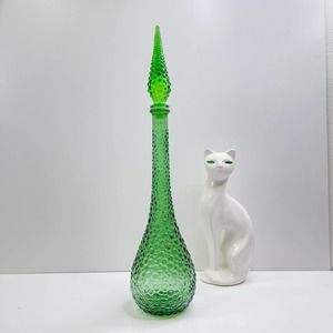 Empoli Genie Hobnail Bottle with stopper